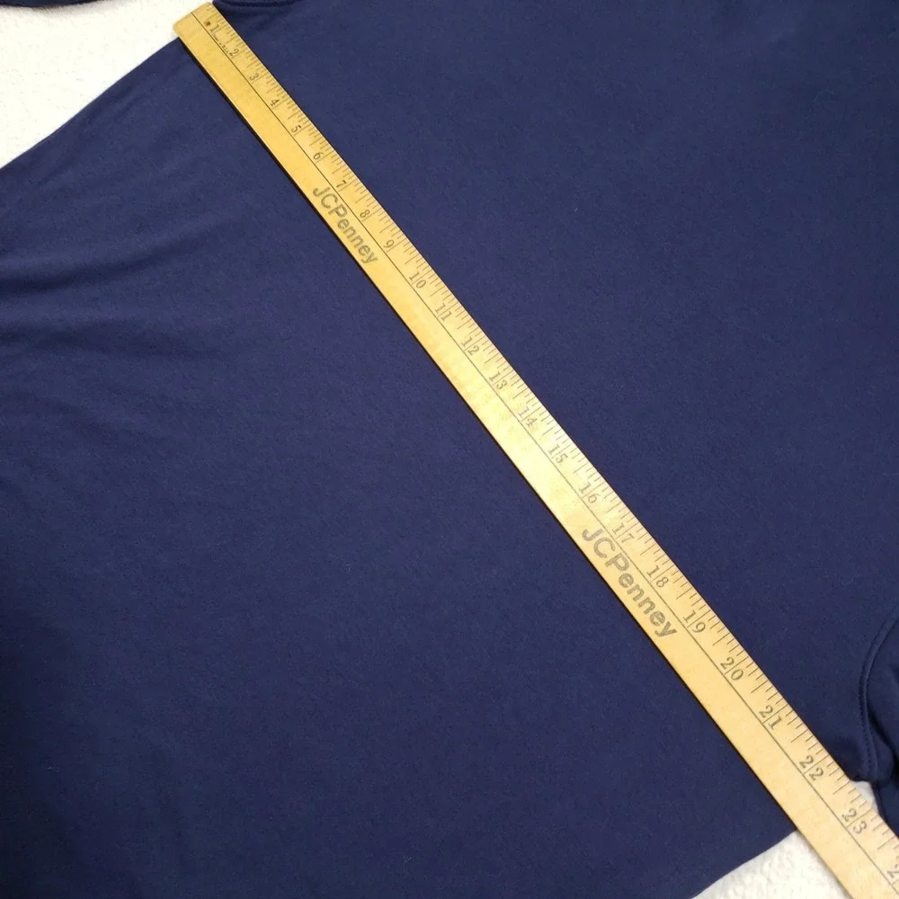Banana Republic Polo Shirt Men XL Navy Blue Long Sleeve Cotton Jersey Embroider